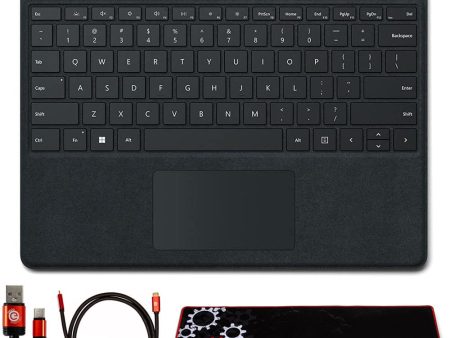 Microsoft Surface Pro Signature Mechanical Keyboard, Black w  Accessories Bundle Online Hot Sale