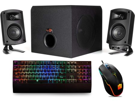 Klipsch ProMedia 2.1 THX Certified PC Speaker System w  Deco Gear Mouse and Keyboard For Discount