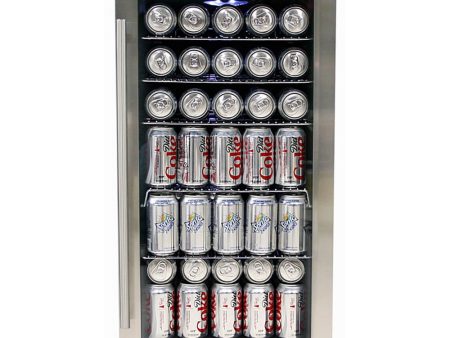 Whynter - Beverage Refrigerator - Stainless Steel | BR-125SD Sale